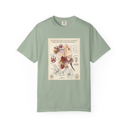 Vintage Botanical Orchid T-Shirt | Floral Graphic Tee - LucyKay store