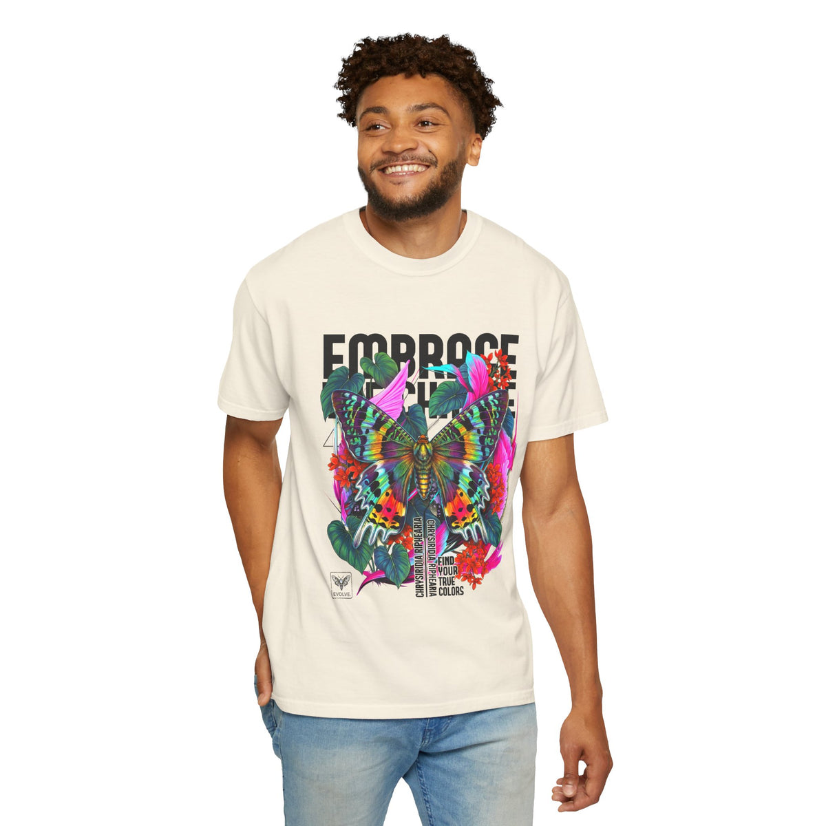 Butterfly Graphic T-Shirt - Colorful Unisex Cotton Tee - LucyKay store