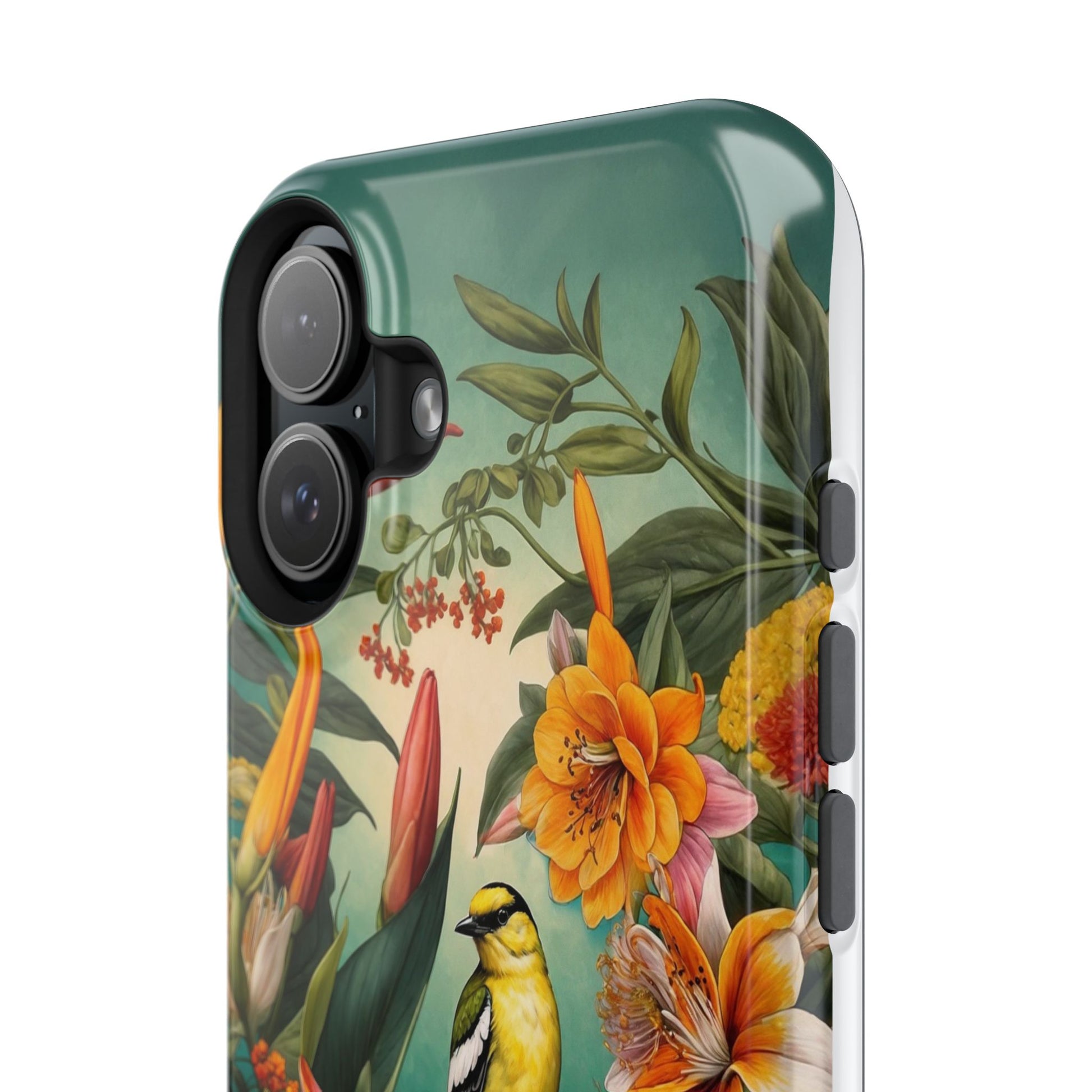iPhone Case - Floral Bird Phone Case, Impact - Resistant Cover - LucyKay store