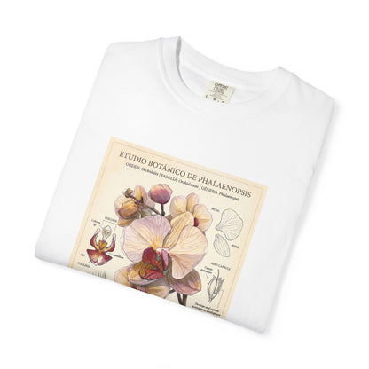 Vintage Botanical Orchid T-Shirt | Floral Graphic Tee - LucyKay store