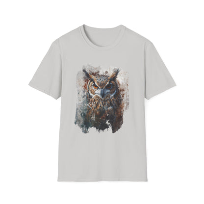 Watercolor Owl T-Shirt Unisex - Enchanting Art Softstyle Tee - LucyKay store