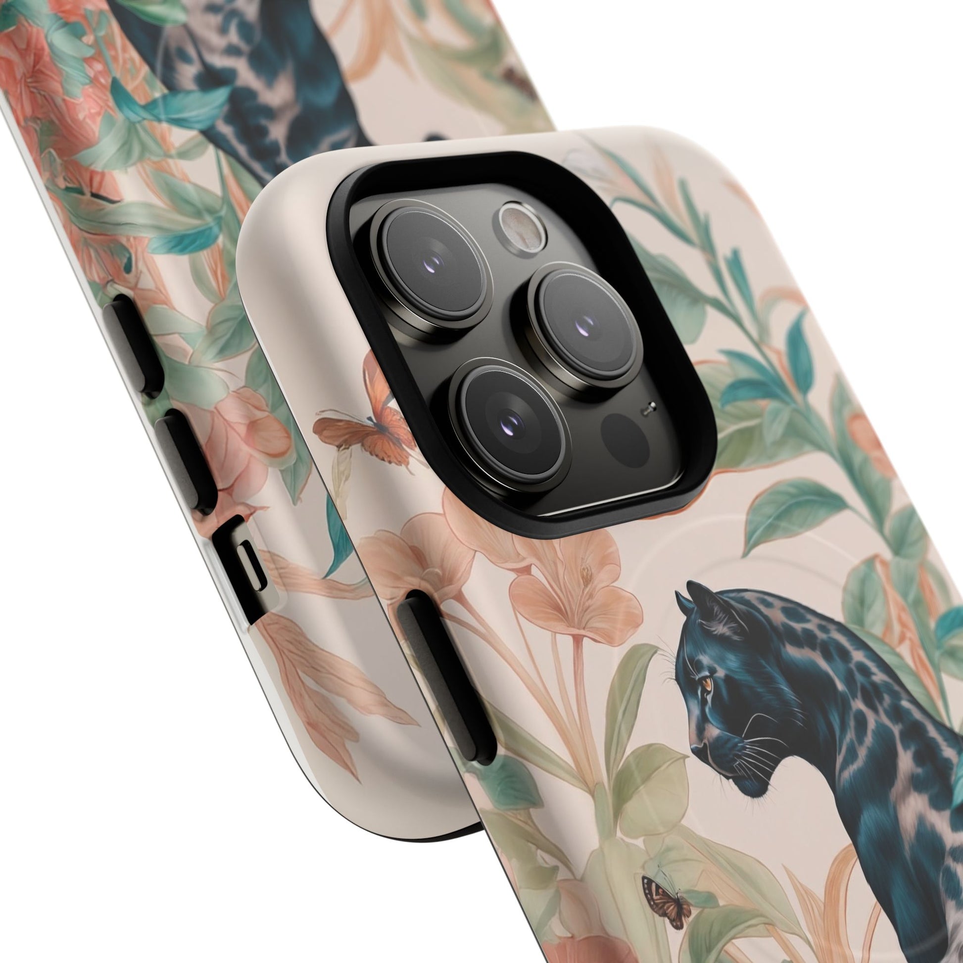 Panther Floral Tough Phone Case - LucyKay store