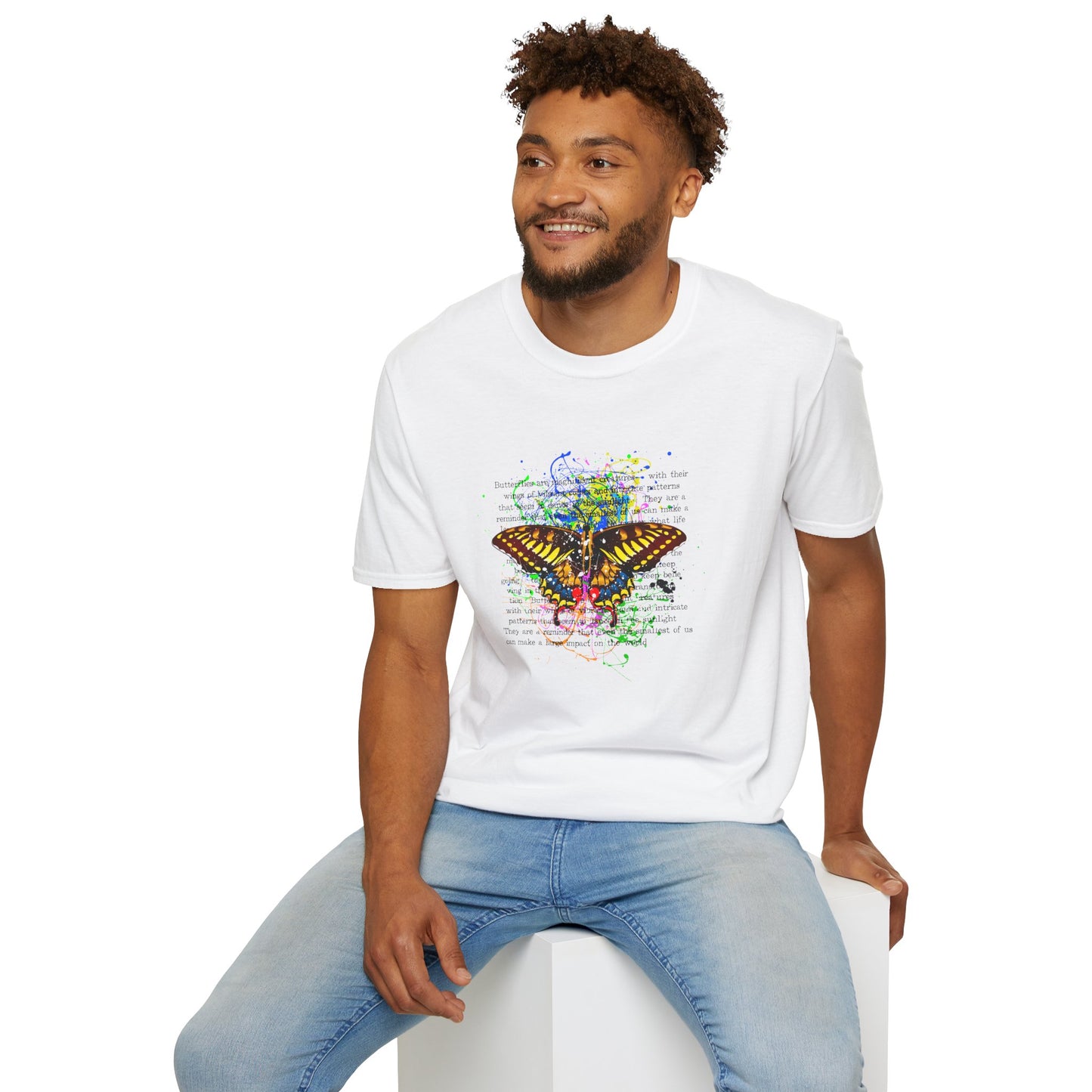 Butterfly Watercolor T-Shirt – Nature Graphic Tee - LucyKay store