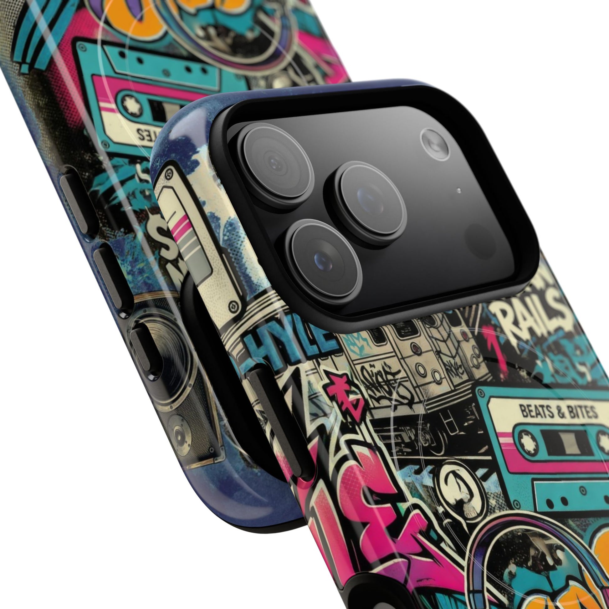 Retro Graffiti iPhone Case – MagSafe Tough Drop Protection - LucyKay store