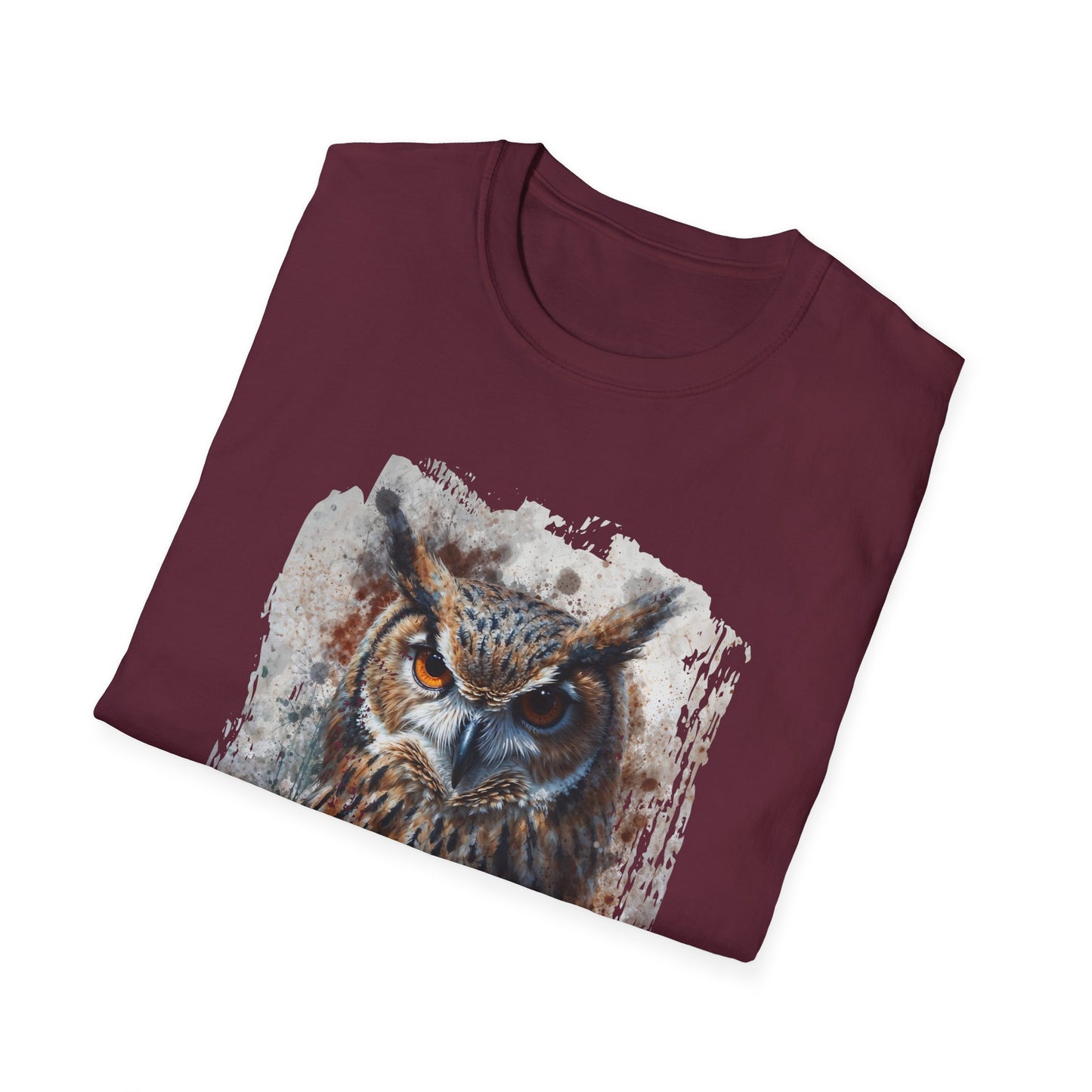 Watercolor Owl T-Shirt Unisex - Enchanting Art Softstyle Tee - LucyKay store