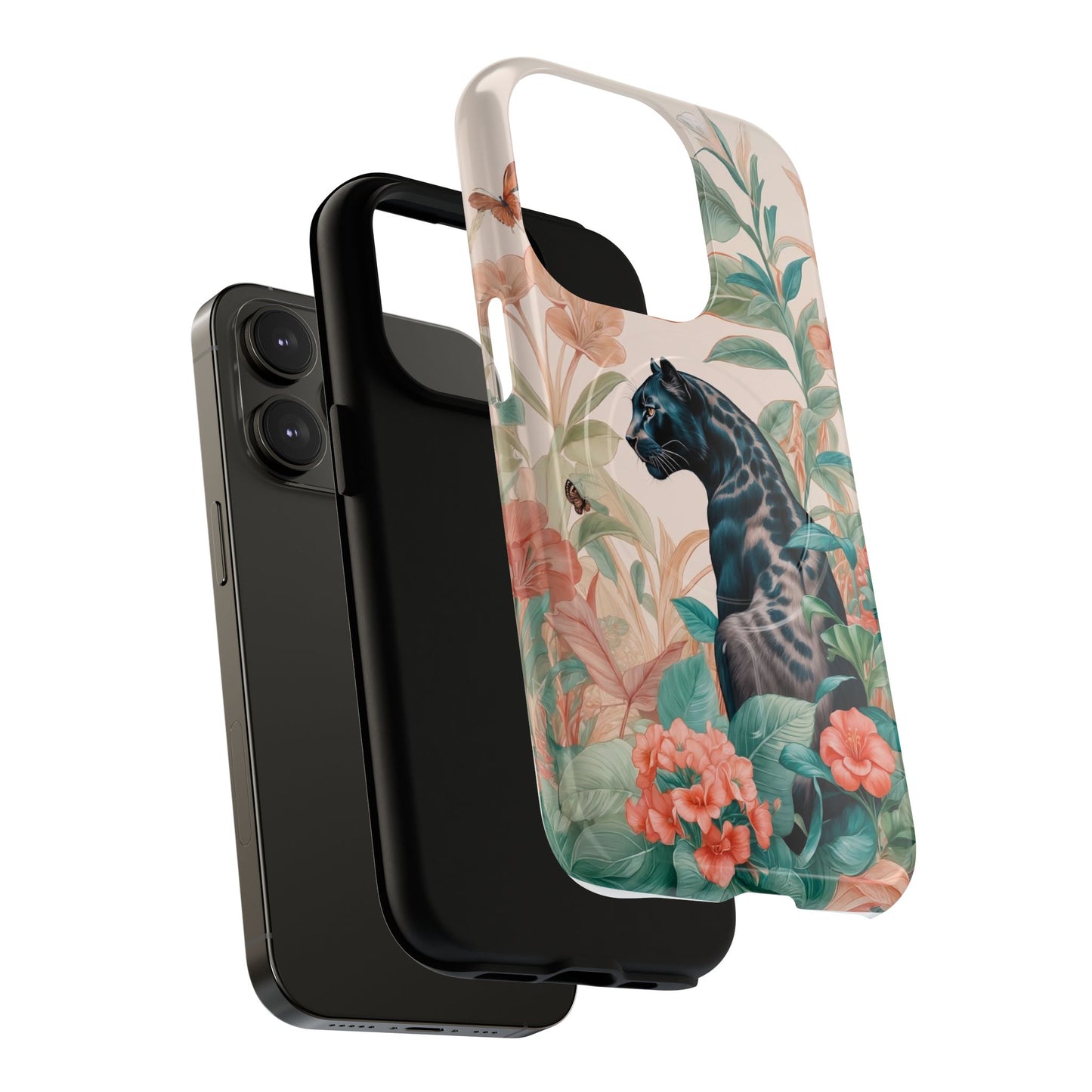 Panther Floral Tough Phone Case - LucyKay store