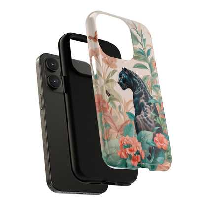 Panther Floral Tough Phone Case - LucyKay store