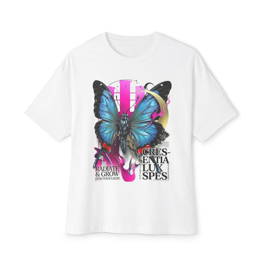 Butterfly Graphic Tee - Oversized Boxy Aesthetic Shirt - LucyKay store