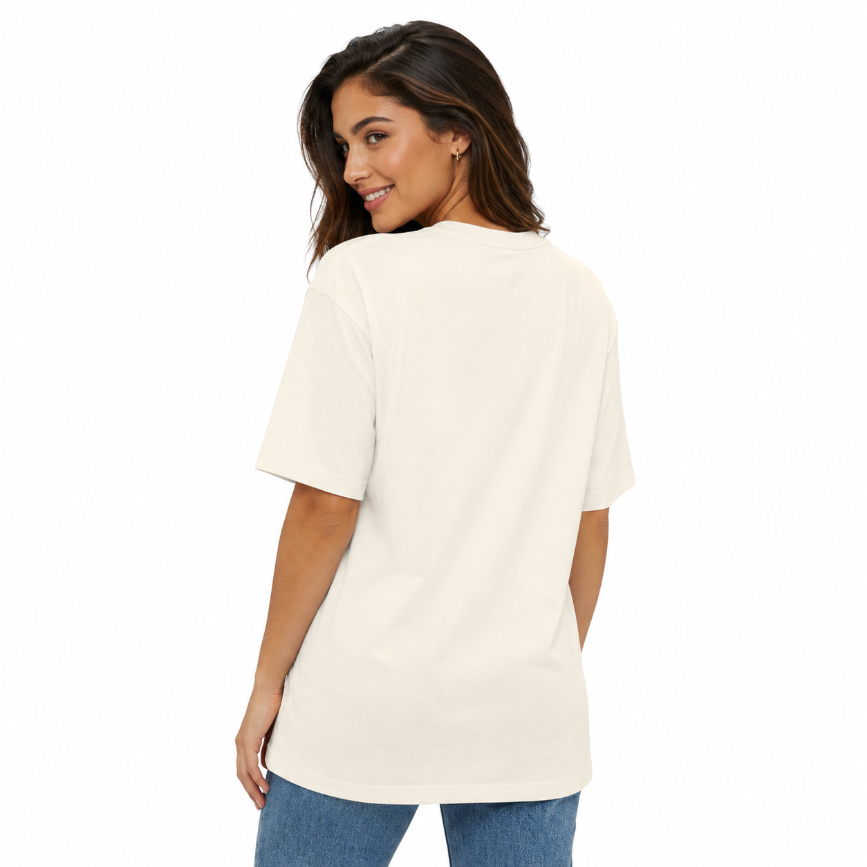 Oversized Moon Graphic Tee – Celestial Forest Shirt