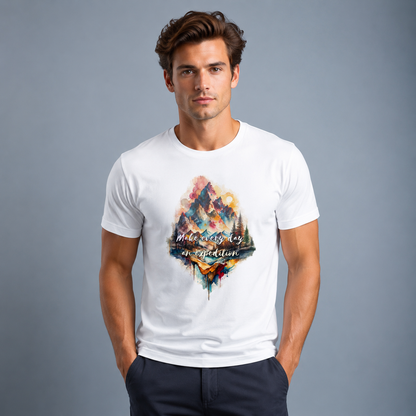 Watercolor Mountain Graphic T-Shirt | Adventure Expedition Tee
