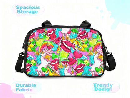 Fitness Handbag - Vibrant Pop Art - LucyKay store