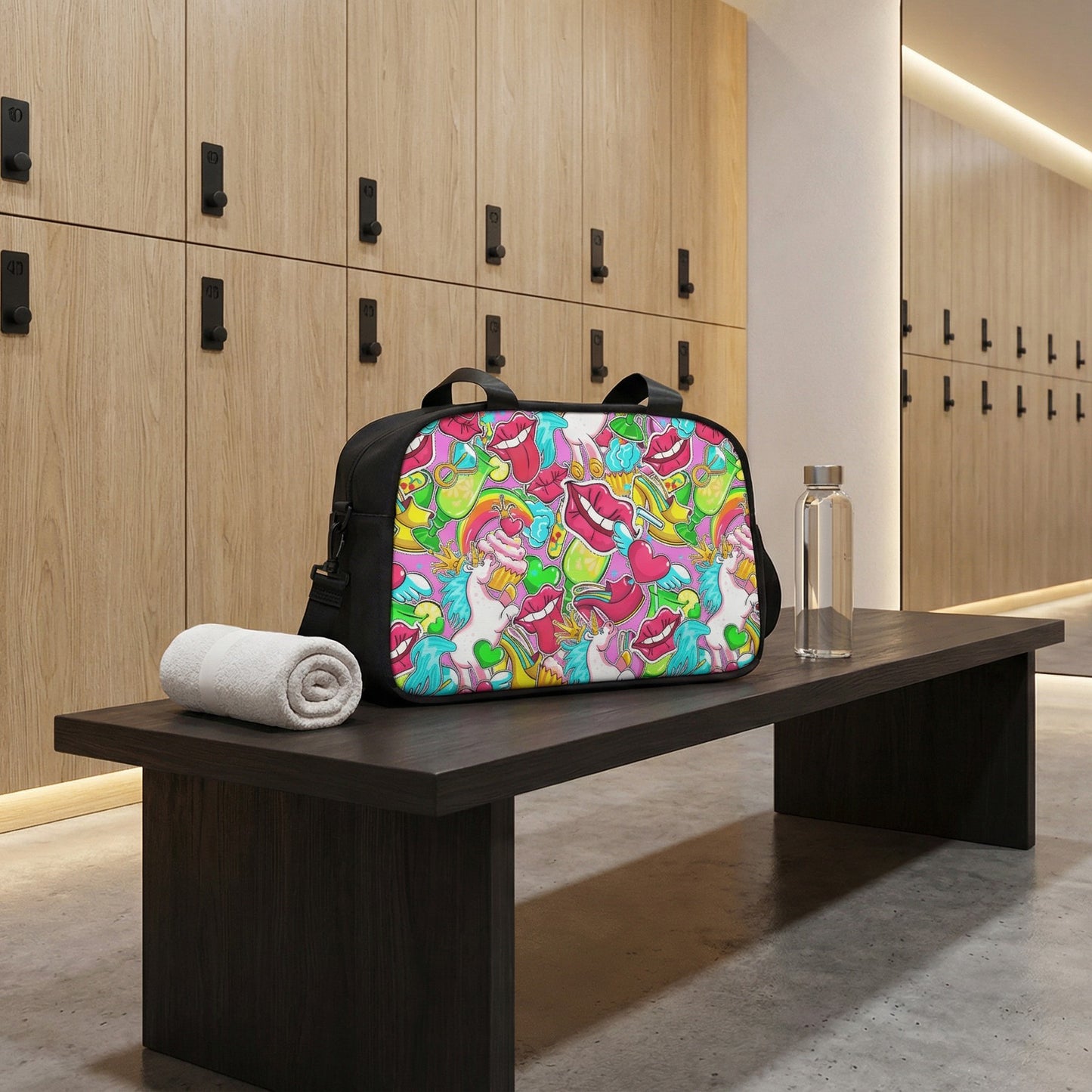 Fitness Handbag - Vibrant Pop Art - LucyKay store