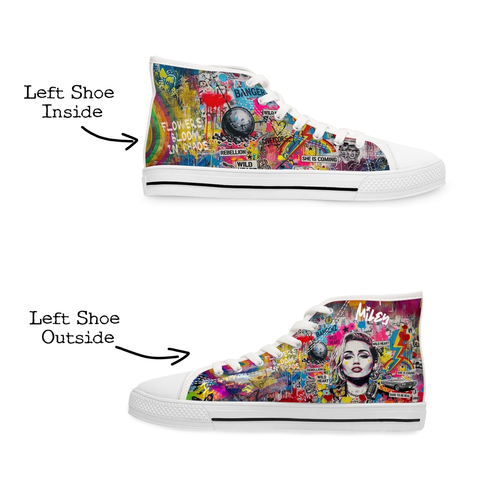 Women’s Graffiti High Top Sneakers - LucyKay store