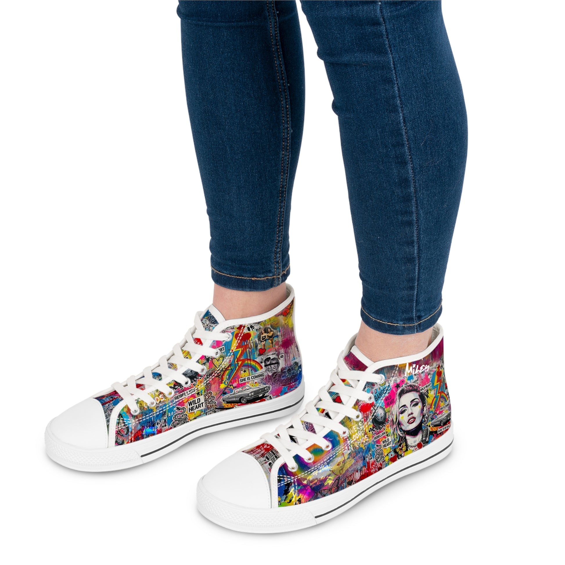 Women’s Graffiti High Top Sneakers - LucyKay store