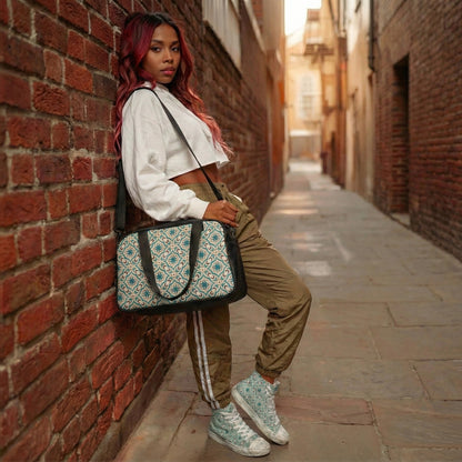 The Daily Driver Gym Duffle - Teal Mosaic Edition - LucyKay store