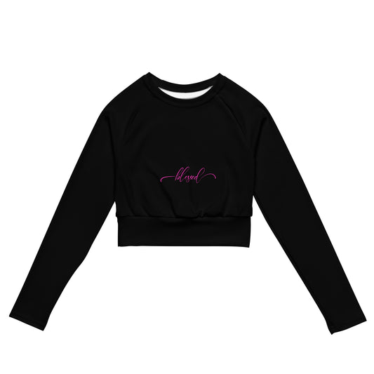Long Sleeve Crop Top | Eco - Friendly Recycled Athletic Wear - LucyKay store