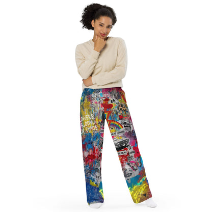 Miley Cyrus Joggers – Graffiti Print Streetwear Track Pants - LucyKay store