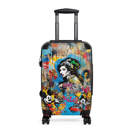 Amy Winehouse Suitcase - Graffiti Pop Art Luggage - LucyKay store