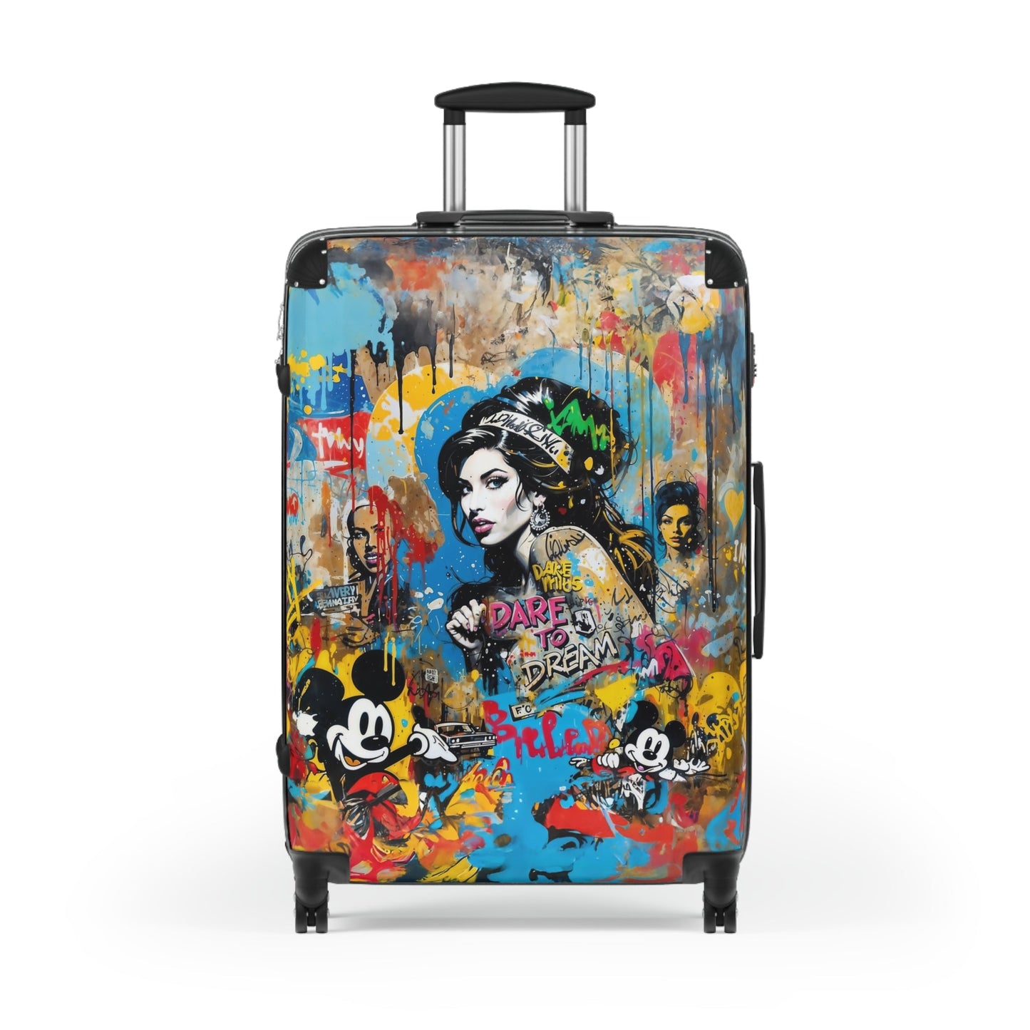 Amy Winehouse Suitcase - Graffiti Pop Art Luggage - LucyKay store