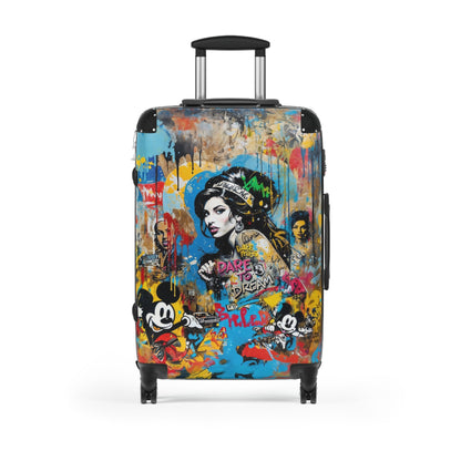 Amy Winehouse Suitcase - Graffiti Pop Art Luggage - LucyKay store