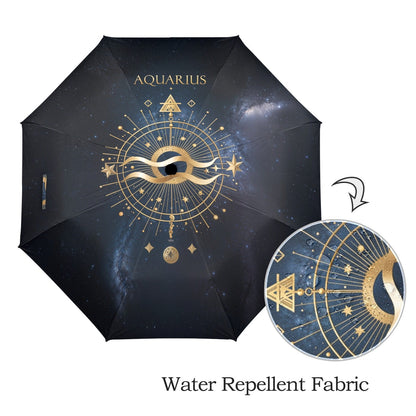 Aquarius Zodiac Umbrella - LucyKay store