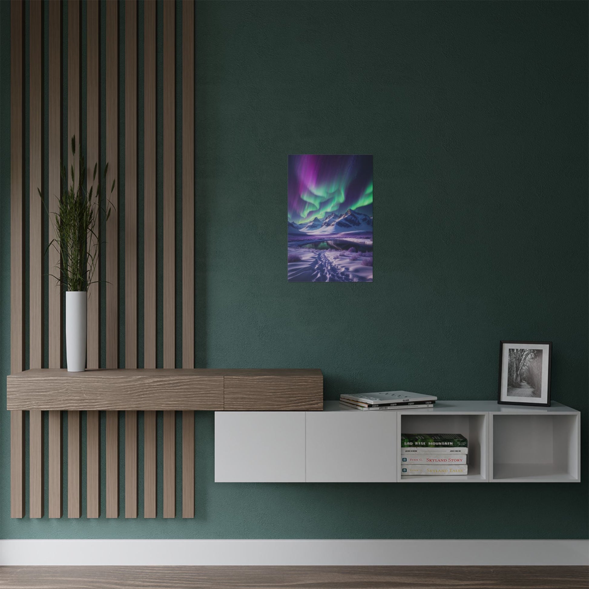 Aurora Borealis Satin Poster - Northern Lights Satin Finish Poster - LucyKay store