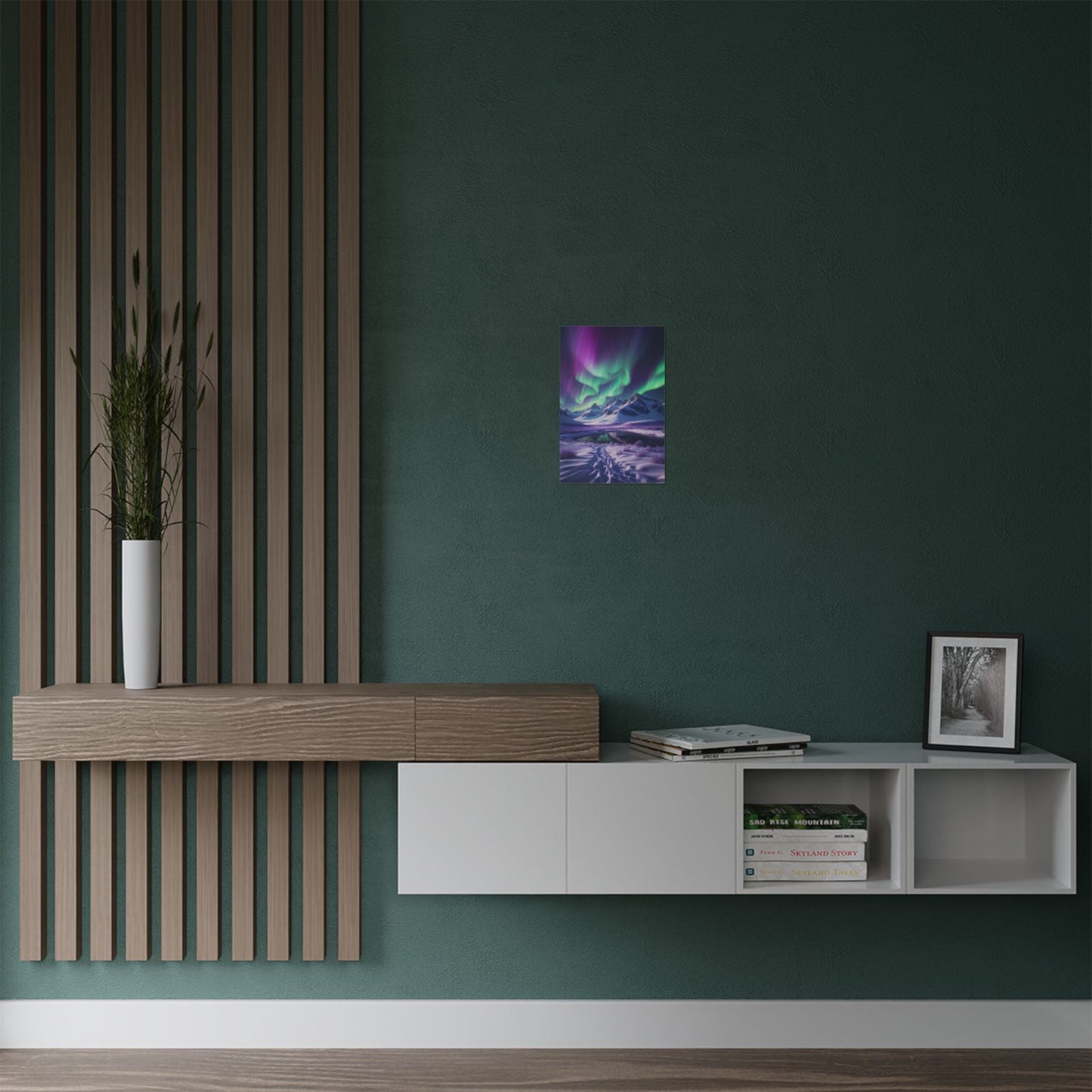 Aurora Borealis Satin Poster - Northern Lights Satin Finish Poster - LucyKay store