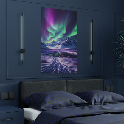 Aurora Borealis Satin Poster - Northern Lights Satin Finish Poster - LucyKay store