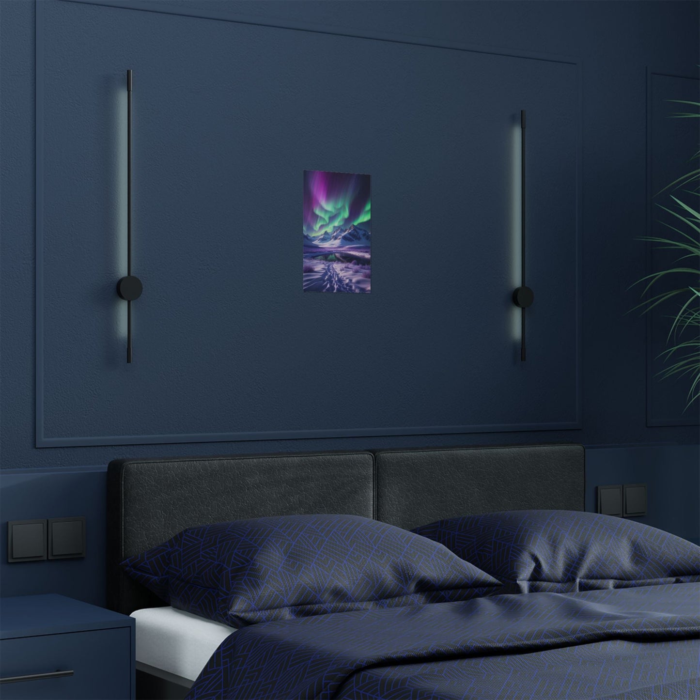 Aurora Borealis Satin Poster - Northern Lights Satin Finish Poster - LucyKay store