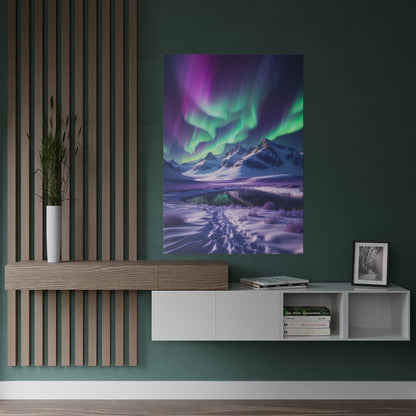 Aurora Borealis Satin Poster - Northern Lights Satin Finish Poster - LucyKay store