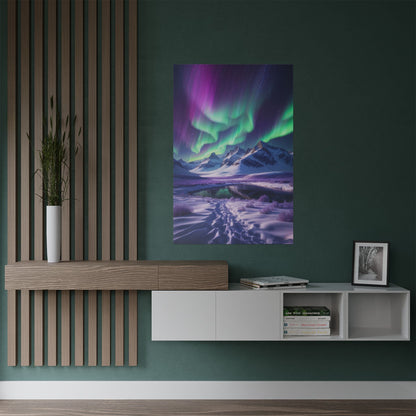 Aurora Borealis Satin Poster - Northern Lights Satin Finish Poster - LucyKay store