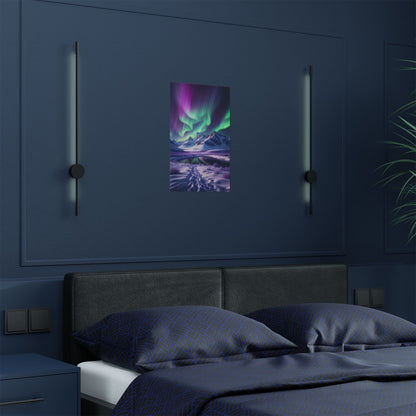 Aurora Borealis Satin Poster - Northern Lights Satin Finish Poster - LucyKay store