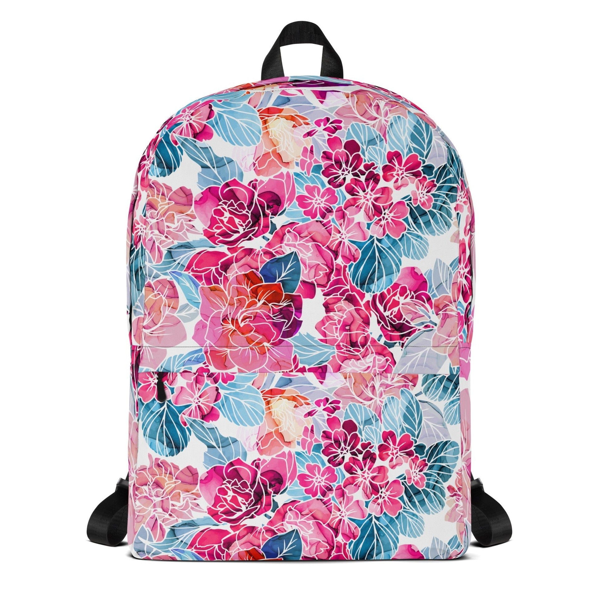 Backpack - Pink Flowers - LucyKay store