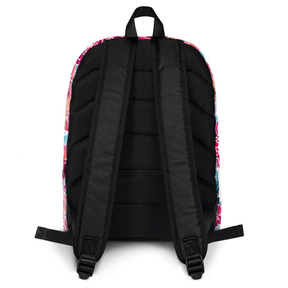 Backpack - Pink Flowers - LucyKay store