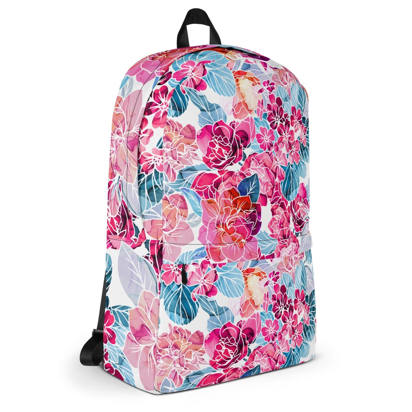 Backpack - Pink Flowers - LucyKay store