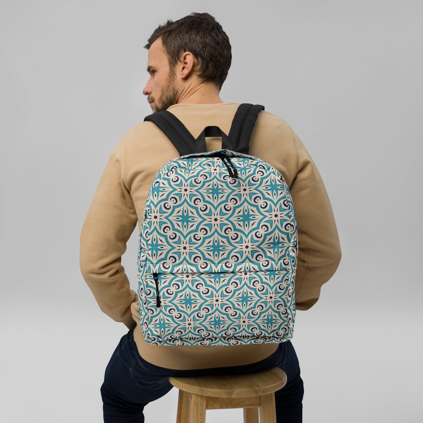 Backpack - Vintage Mosaic Pattern - LucyKay store