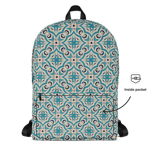 Backpack - Vintage Mosaic Pattern - LucyKay store