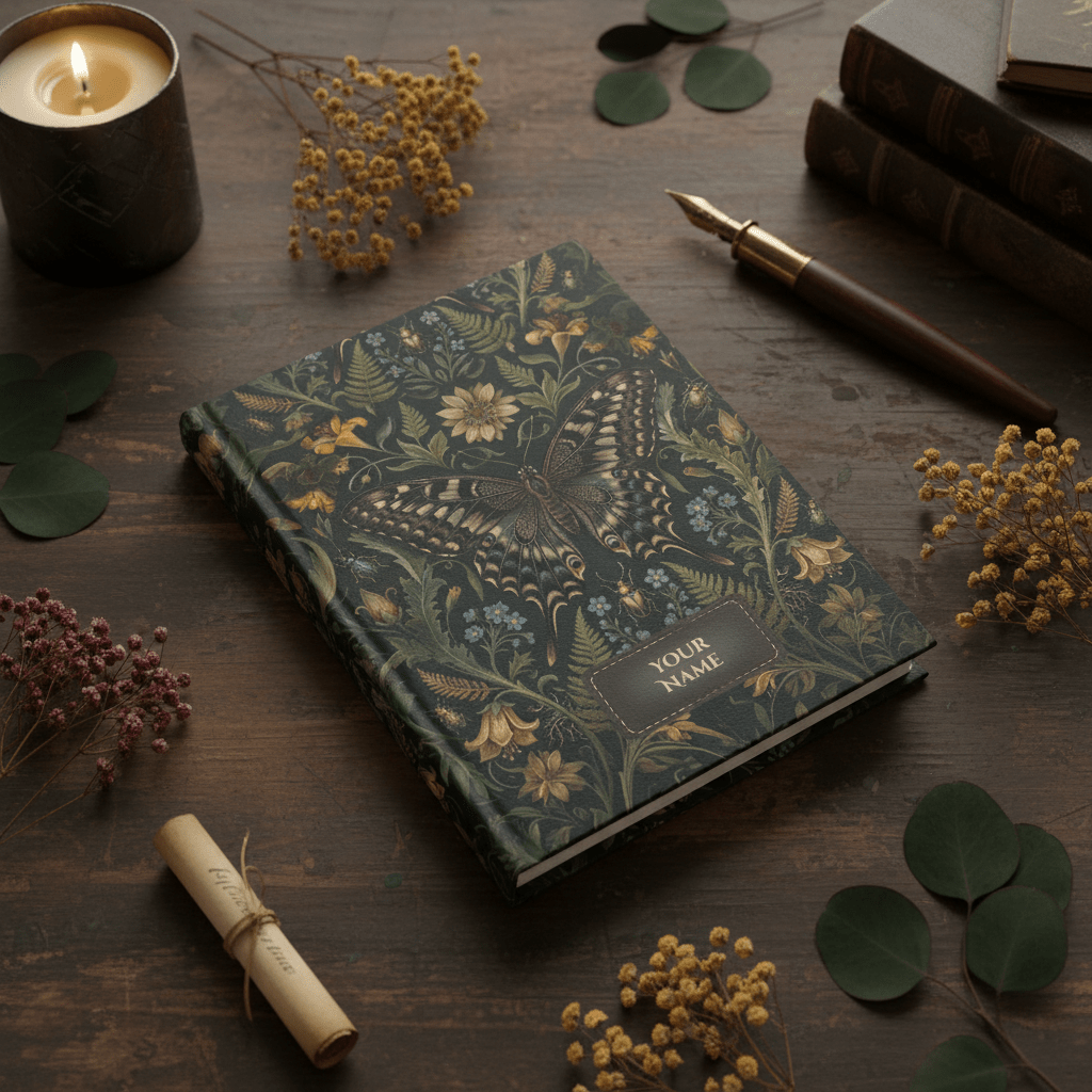 Botanical Hardcover Journal – Floral Vintage Lined Notebook - LucyKay store