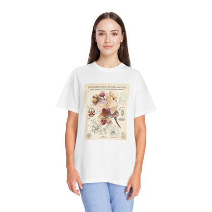 Vintage Botanical Orchid T-Shirt | Floral Graphic Tee - LucyKay store