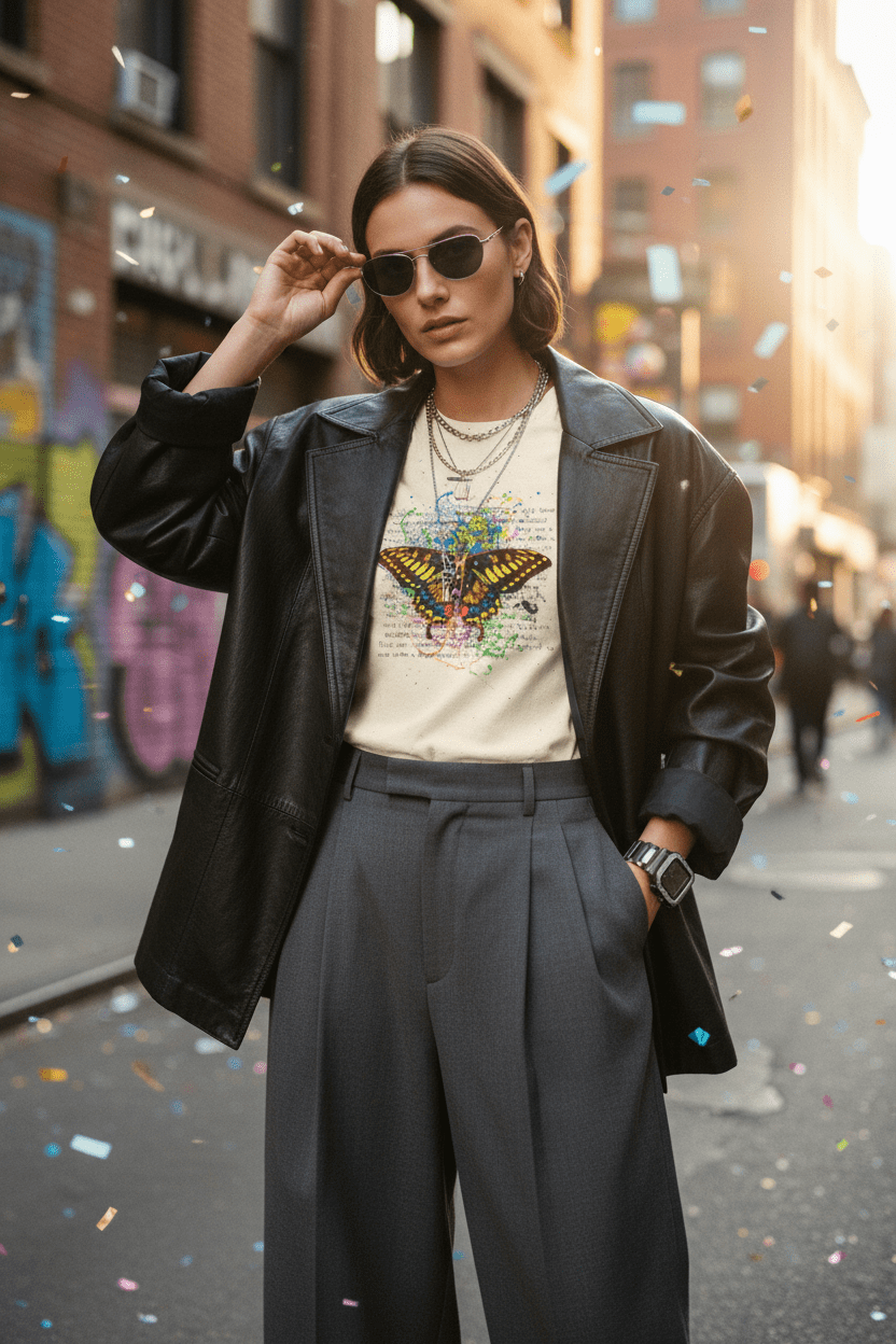 Butterfly Watercolor T-Shirt – Nature Graphic Tee - LucyKay store