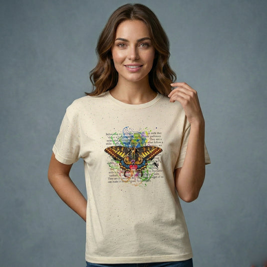 Butterfly Watercolor T-Shirt – Nature Graphic Tee - LucyKay store