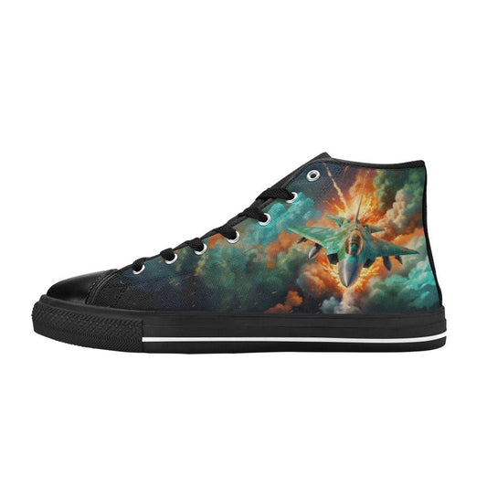 Fighter Jet High - Top Canvas Shoes for Big Kids! - LucyKay store