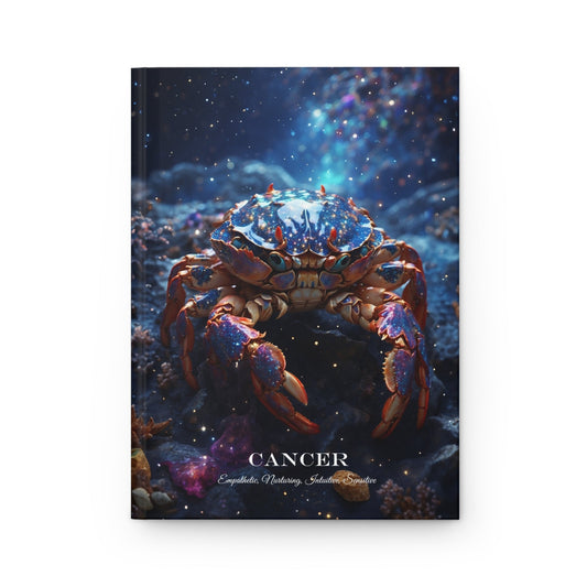 Cancer Zodiac Sign Hardcover Journal - A5 Matte Astrology Diary Notebook - LucyKay store