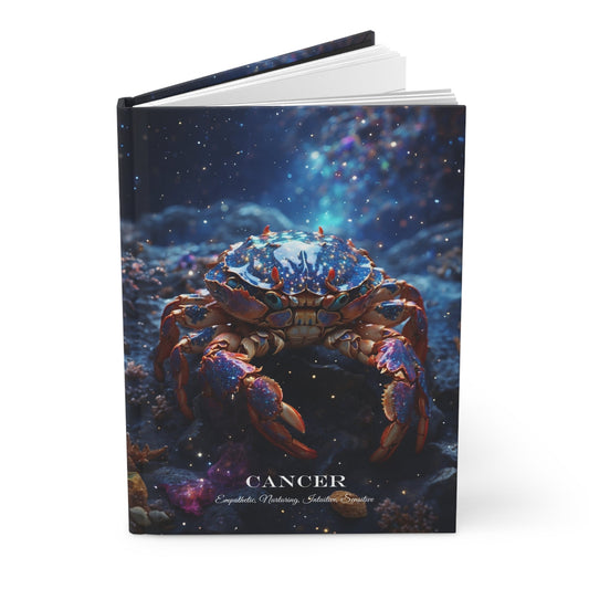 Cancer Zodiac Sign Hardcover Journal - A5 Matte Astrology Diary Notebook - LucyKay store
