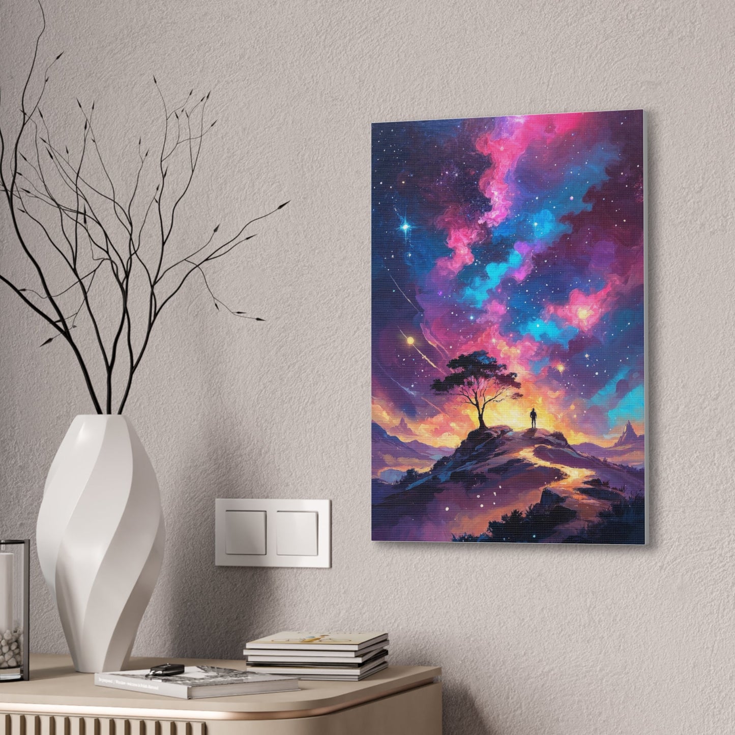 Canvas Wall Art - Cosmic Starry Night - LucyKay store