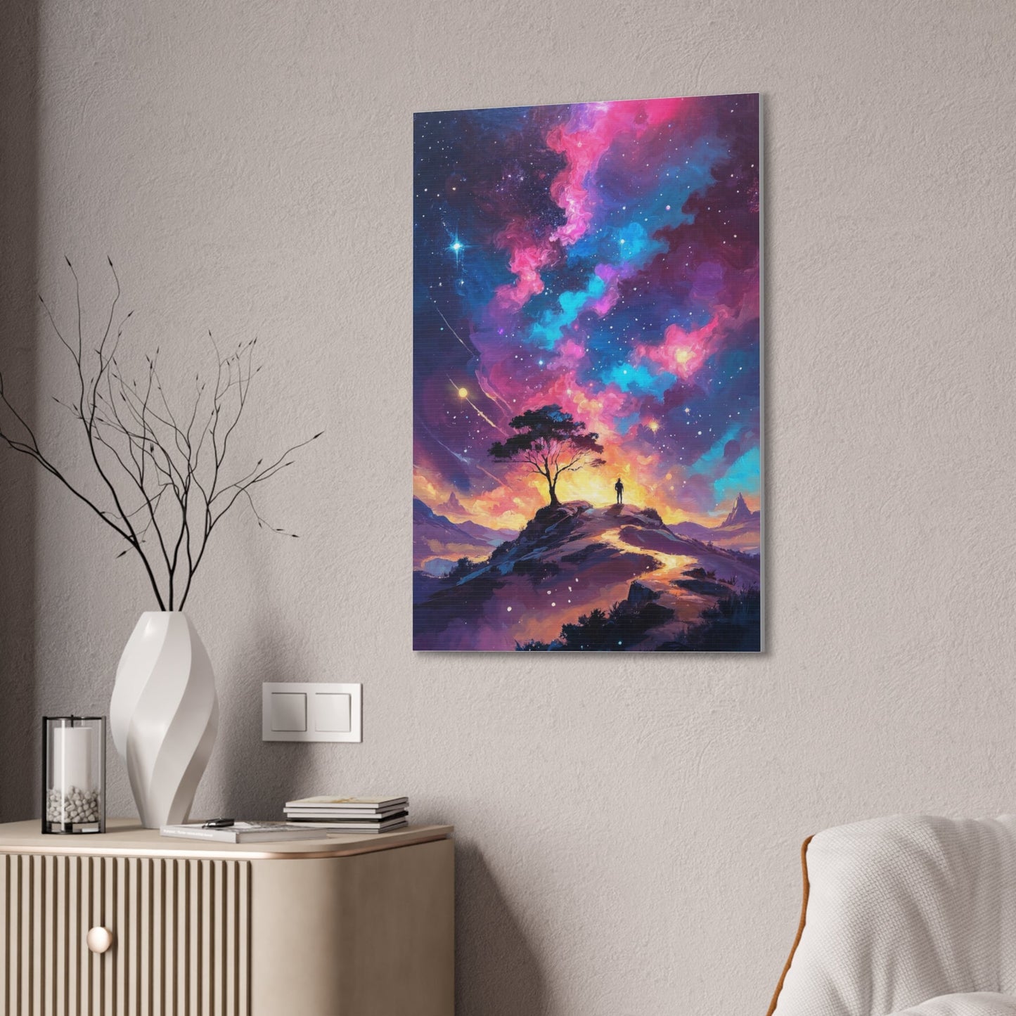 Canvas Wall Art - Cosmic Starry Night - LucyKay store