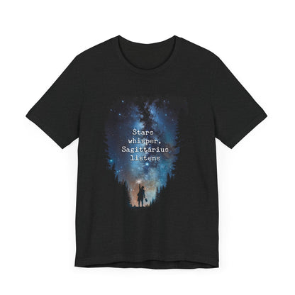 Celestial Forest Night T-Shirt - Starry Sky Graphic Tee - LucyKay store
