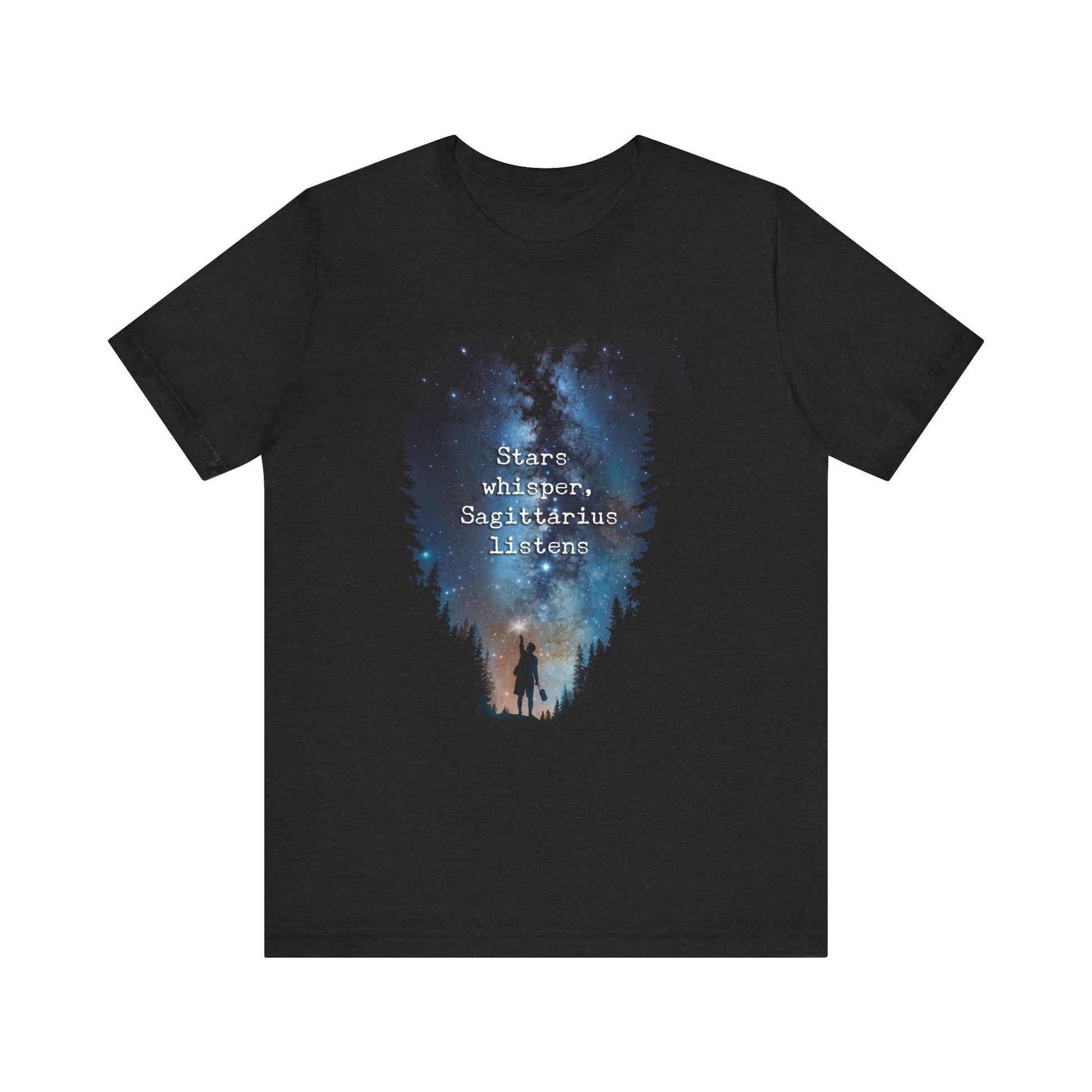 Celestial Forest Night T-Shirt - Starry Sky Graphic Tee - LucyKay store