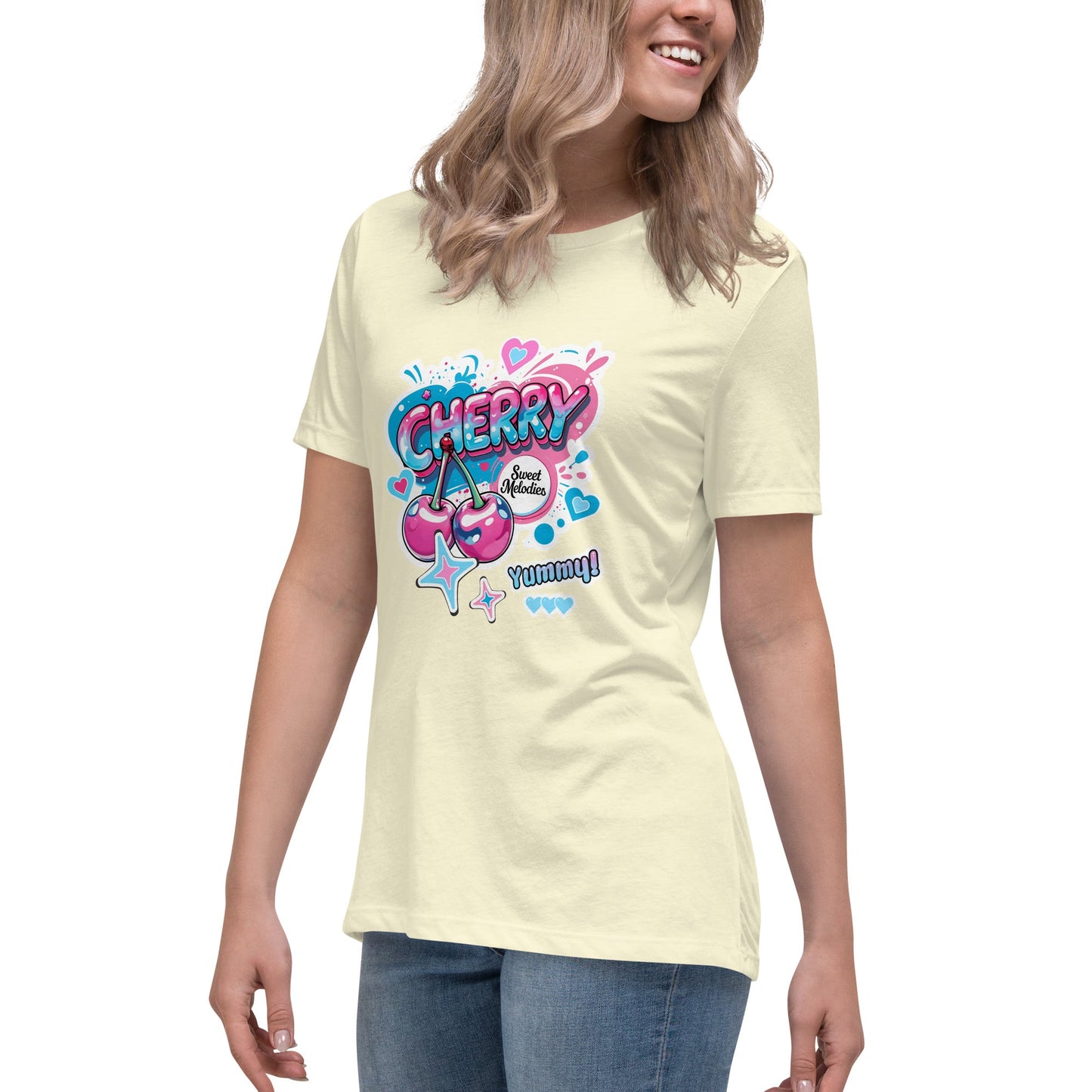 Cherry Graphic Tee | Cute Core Women's Cotton T-Shirt - LucyKay store