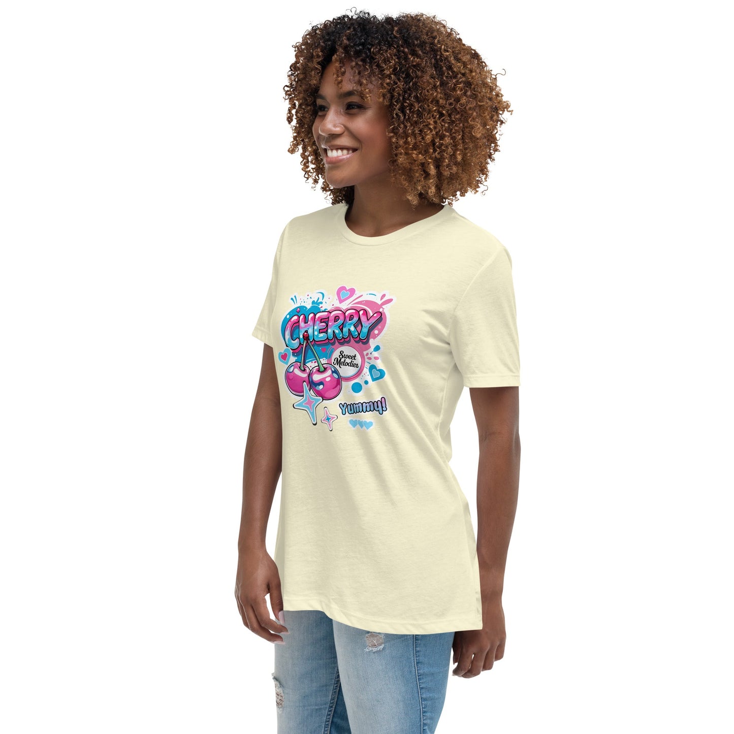 Cherry Graphic Tee | Cute Core Women's Cotton T-Shirt - LucyKay store